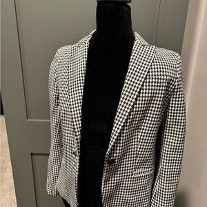 Banana Republic Black & White Houndstooth Blazer